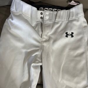 Under Armour Kids White Baseball Pants